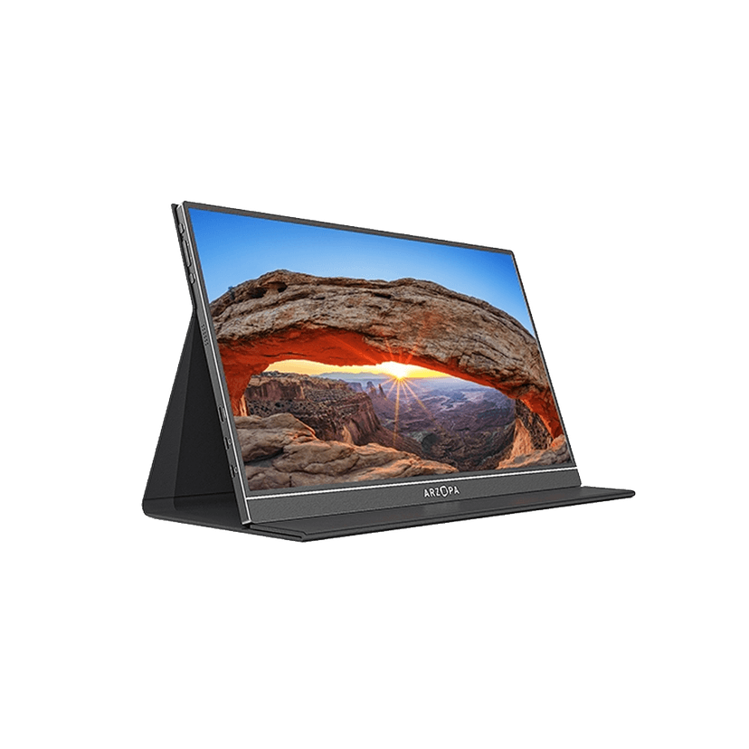 Arzopa S1 15.6″ FHD Portable Monitor | 1080p USB Laptop Display | Slim External Screen