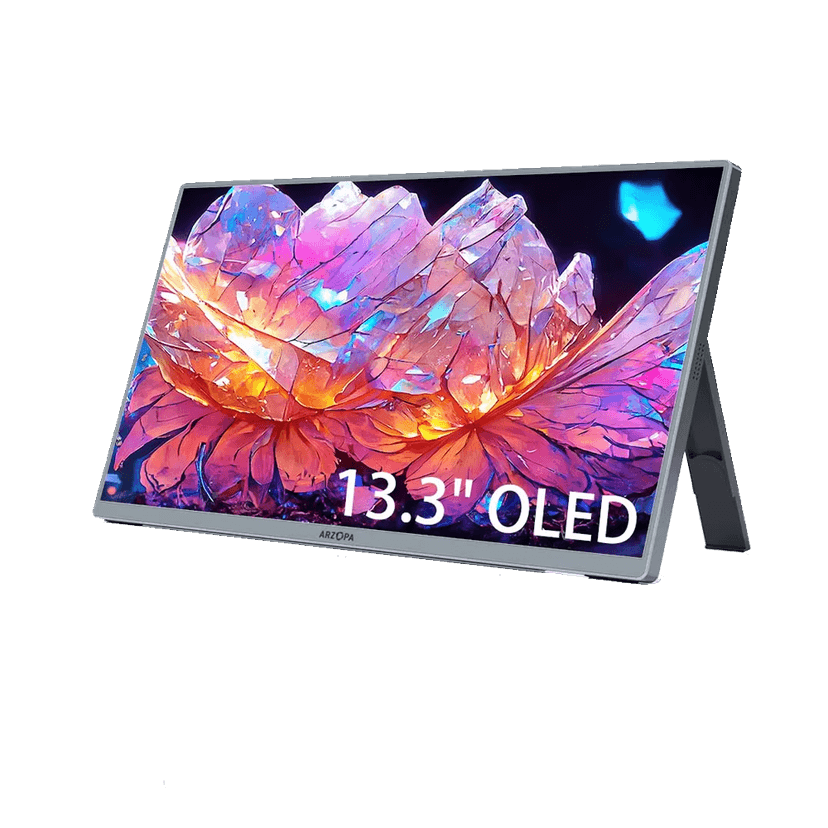 Arzopa A3C PRO 13.3″ OLED Portable Gaming Monitor | 1080p FHD USB-C/HDMI Display