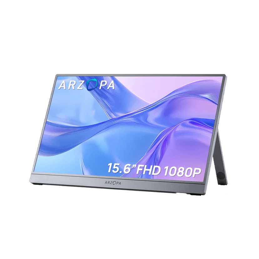 ARZOPA E1 15.6″ Dual Screen Portable Monitor | USB-C & HDMI | Full HD External Display