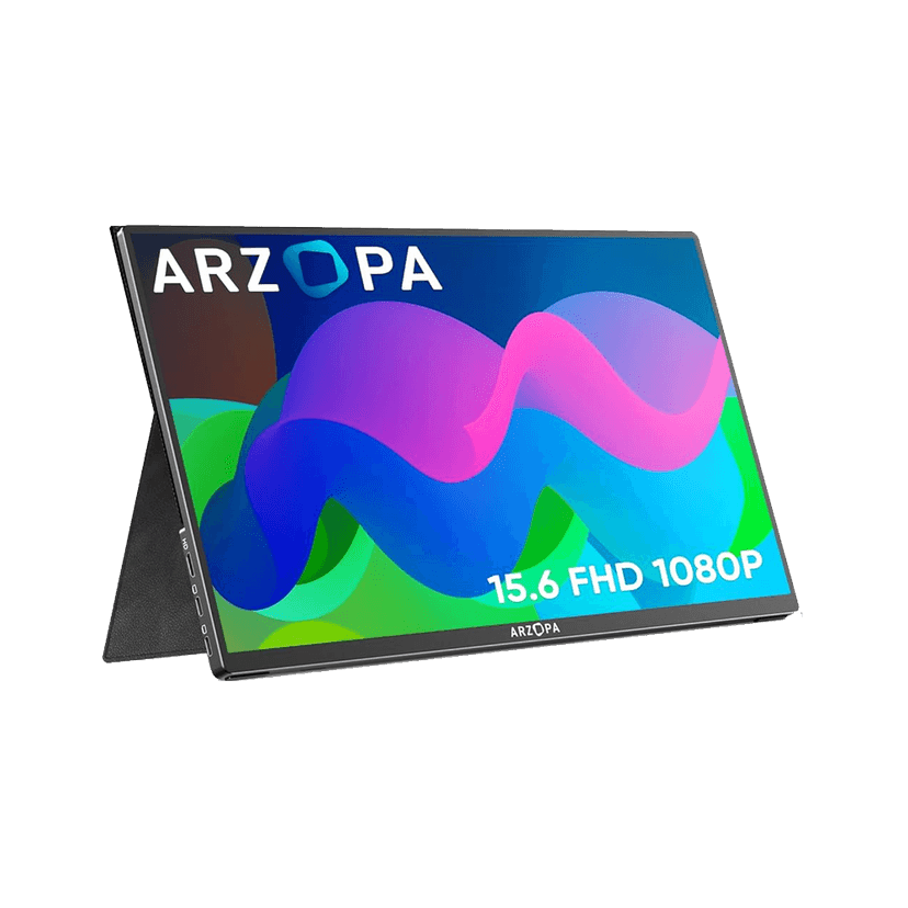 ARZOPA A1 Gamout 15.6″ FHD 1080p Portable Monitor | USB-C & HDMI External Display