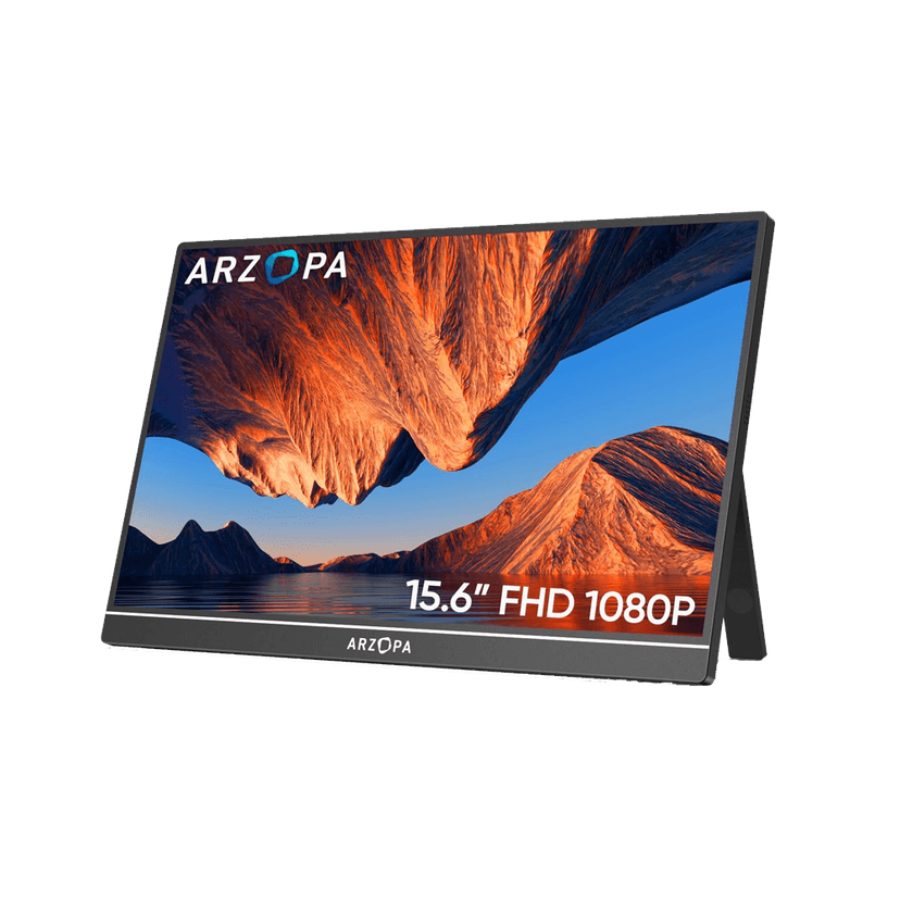 Arzopa A1 15.6″ FHD 1080p Portable Monitor | USB-C & HDMI External Display