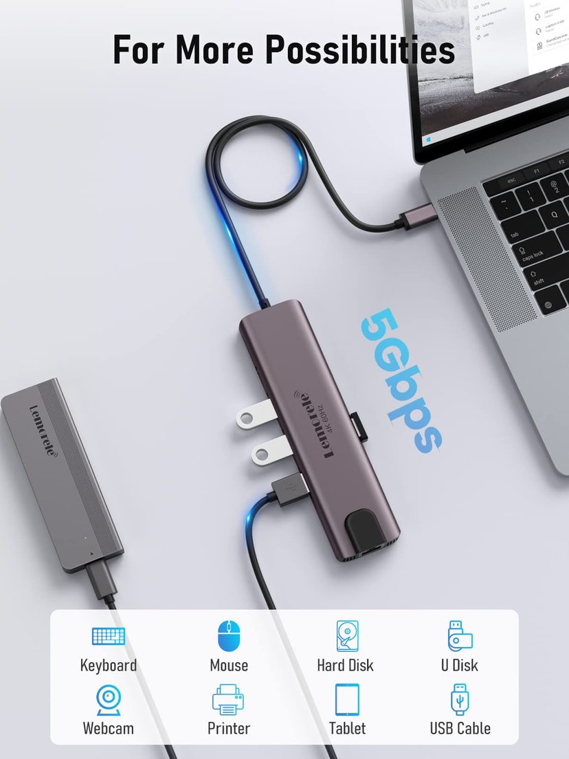 Lemorele 10-in-1 USB-C Mu..odel: TC46