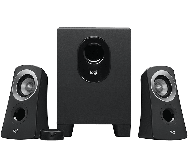 Logitech Z313 2.1 Stereo Speaker System with Subwoofer for PC, Laptop & TV – Black ( Pre-owned )